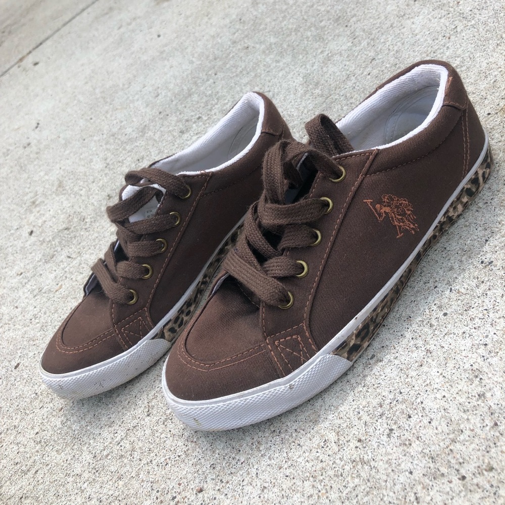 Ralph Lauren Leopard Print Sneakers